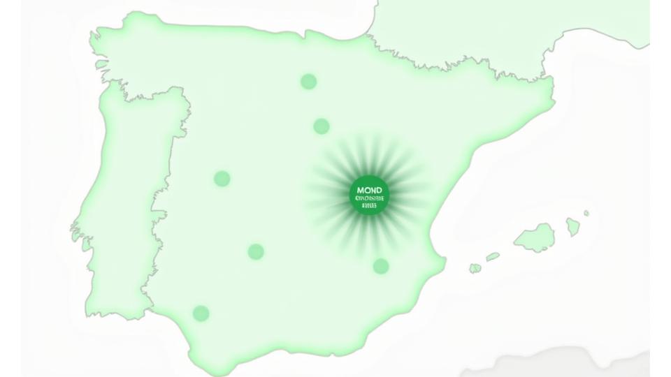 Mapa detallado mostrando las zonas de cobertura de CanTerra Walks en Madrid, con los barrios centrales iluminados.