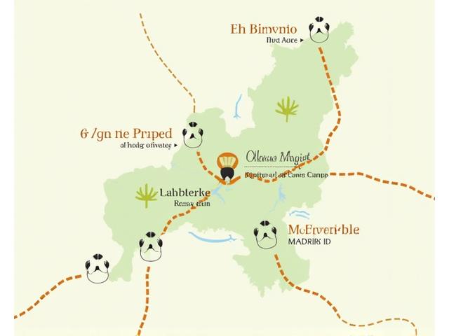 Mapa interactivo de Madrid mostrando las principales rutas de paseo de CanTerra Walks