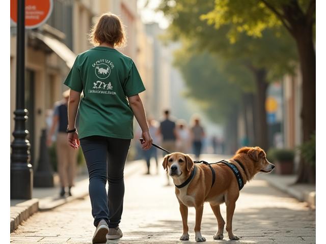 Ruta de paseo adaptada para un perro con necesidades especiales