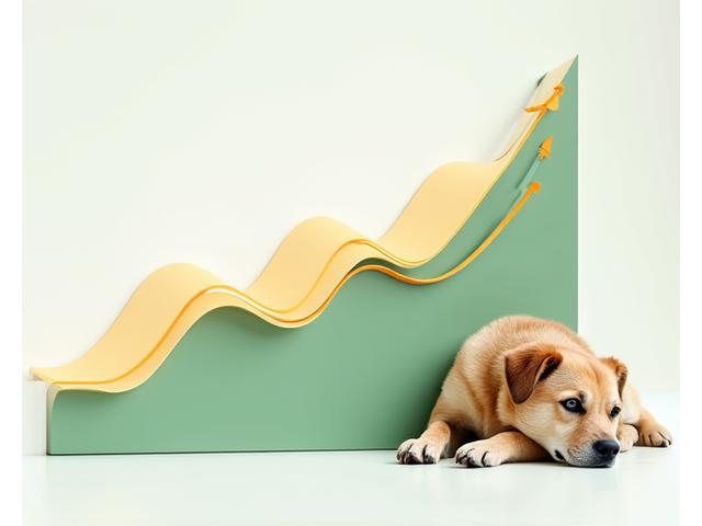 Gráfico de progresión de fitness de perro mostrando una curva ascendente de manera segura